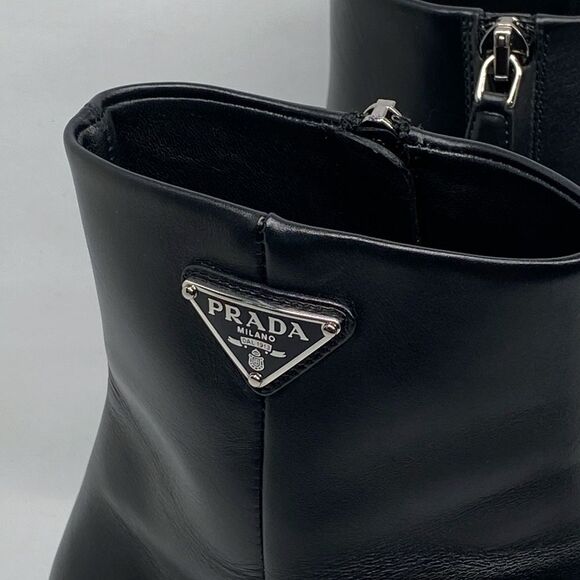 Prada Leather Zip Ankle-Booties - Picture 7 of 14